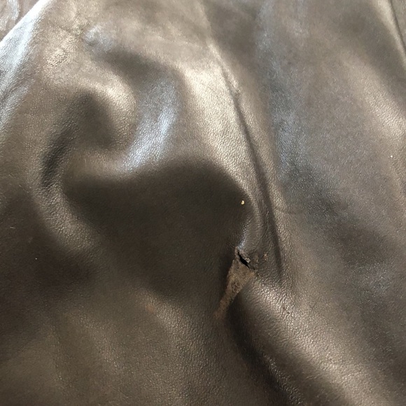 44 Brown leather jacket Robert Comstock genuine leather, lining 40%poly … - Picture 9 of 11